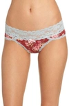Honeydew Intimates Lace Waistband Hipster Panties In Pomme Floral