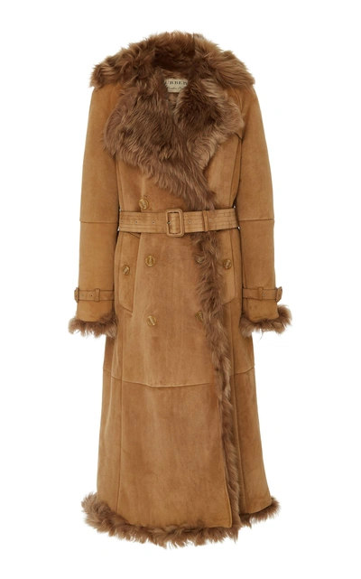 Burberry 毛羊皮 Trench 风衣 In Camel
