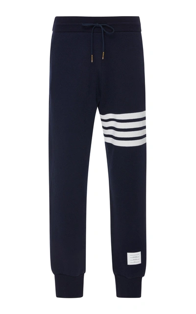 Thom Browne Classic Loopback 4-bar Sweatpants In Blue
