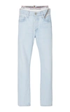 JEAN ATELIER Brief Mid-Rise Straight-Leg Jeans,J036013