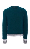 HAIDER ACKERMANN SAILOR STRIPE CREW NECK SWEATER,184-4000-256-048