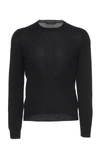 Prada Crew Neck Jumper In Black