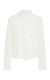 SIMON MILLER REMNOY WAFFLE KNIT BUTTON-UP,M100