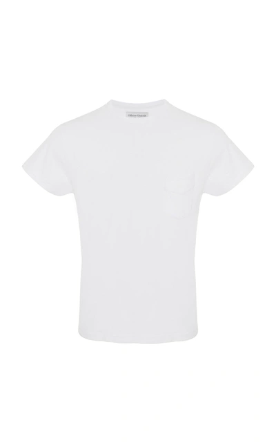 Officine Generale Garment-dyed T-shirt In White