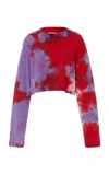 Cotton Citizen Tokyo Crop Long Sleeve Shirt In Purple