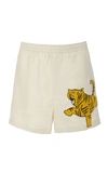 BODE EMBROIDERED LINEN RUGBY SHORTS,691816