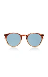 OLIVER PEOPLES O'MALLEY ROUND ACETATE SUNGLASSES,669166