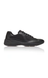 Prada Lace-up Sneakers In Black