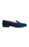 STUBBS & WOOTTON EXCLUSIVE KINGFISHER VELVET SLIPPERS,INSECURE KINGFISHER