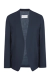 MAISON MARGIELA TWO-PLY COLLARLESS WOOL BLAZER,642996