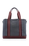 WANT LES ESSENTIELS DE LA VIE MARTI LEATHER-TRIMMED CANVAS TOTE,HAV4431SM