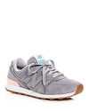 NEW BALANCE WOMEN'S 696 SUEDE LACE UP SNEAKERS,WL696FSB