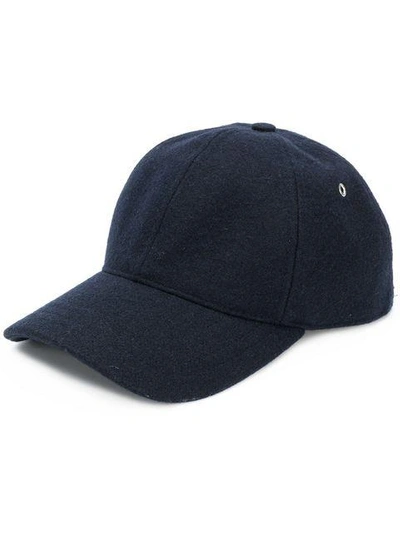 Ami Alexandre Mattiussi Cap With Ami Patch In Blue