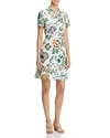 TORY BURCH PORT COTTON FLORAL-PRINT SHIRT DRESS,51726