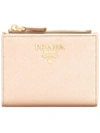 PRADA PRADA COMPACT WALLET - NEUTRALS