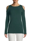 LAFAYETTE 148 COLD-SHOULDER WOOL SWEATER,0400099155717