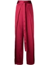 ROUGE MARGAUX TIE FASTENING PALAZZO PANTS