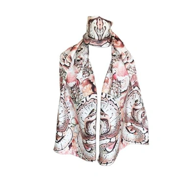 Cassandra Hone Snakes And Coral Small Scarf