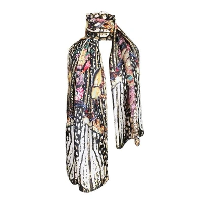 Cassandra Hone Beetles And Snakes Gold Large Scarf