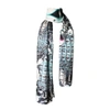 Cassandra Hone Crocodile And Bubbles Large Scarf