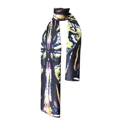 Cassandra Hone Beetle Shell And Oil Green Large Scarf