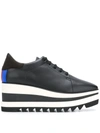 Stella Mccartney Sneakelyse Lace-up Bright Sneakers In Black