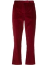 MAX MARA 'S MAX MARA CORDUROY CROPPED TROUSERS - RED