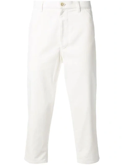 Comme Des Garçons Shirt Comme Des Garcons Shirt Denim Workstitch Pants In White