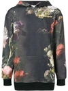 PALM ANGELS KAPUZENPULLOVER MIT FLORALEM PRINT