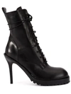 Ann Demeulemeester Lace-up Boots In 099 Black