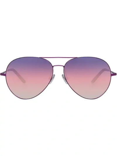 Matthew Williamson Aviator Frame Sunglasses In Pink