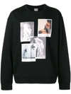 FAUSTO PUGLISI FAUSTO PUGLISI PHOTO PRINT SWEATSHIRT - BLACK