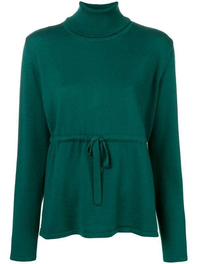 Société Anonyme Tutle Neck Knitted Top In Green