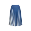 Rumour London Penelope Azure Blue Pleated Two-tone Midi Skirt In Midi