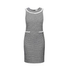 Rumour London Emilia Checked Cotton Tweed Dress With Fringed Neckline Detail In Tweed