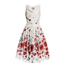 RUMOUR LONDON Fleur Poppy-Print Flared Dress