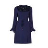 Rumour London Lavinia Lace Panelled Cady Dress In Cady