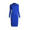 RUMOUR LONDON Olivia Azure Blue Soft Merino Wool Blend Dress