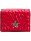 STELLA MCCARTNEY STELLA MCCARTNEY STELLA STAR FLAP WALLET - RED