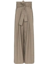 WRIGHT LE CHAPELAIN BELTED WIDE LEG TROUSERS