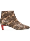 ATP ATELIER CLUSIA 45 SNAKE EMBOSSED BOOTS