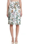 TORY BURCH PLEATED SILK SKIRT,10668752