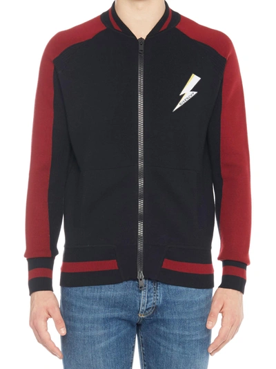 Givenchy Men's Lightning Zip-front Jacket In Black
