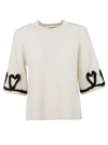 FENDI RIBBED KNITTED TOP,10668355