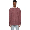 SIMON MILLER SIMON MILLER RED AND INDIGO MOHAIR SWEATER