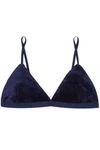 BASERANGE MISSISSIPPI MODAL-BLEND VELOUR SOFT-CUP TRIANGLE BRA