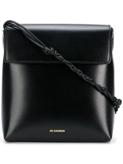 Jil Sander Structured Box Bag In Black