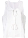 JW ANDERSON BRODERIE ANGLAISE OVERSIZED TANK TOP