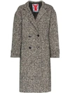 ADAPTATION DOUBLE BREASTED TWEED WOOL COAT