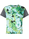 RICHARD QUINN DOTTED SLEEVE FLORAL T